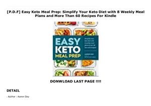 Keto Diet Meal Plan and Shopping List